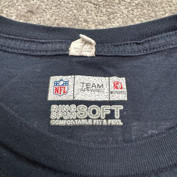 Team Apparel NFL Seattle Seahawks #12 Jersey T- Shirt Mens Medium Blue Fan Tee - Picture 7 of 13